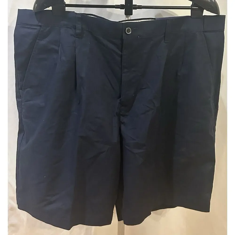 NWT Croft & Barrow Pleated Easy Care Blue Shorts size 42
